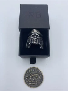 Captain of the Dead Edelstahlring unerbittlicher Verrat mit Münze - Bild 1 von 7