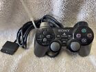 Sony Ps2 Black Wired Controller Oem Dualshock Playstation 2 Untested