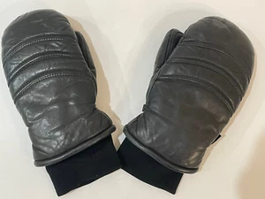 Vintage Gordini Mittens Womens L Large Black Waterproof Winter Snow - Picture 1 of 12