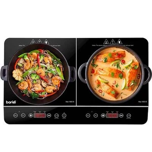 Portable Induction Hob, Two Zone, 2000W, 13A Plug, Timer Function - Picture 1 of 12