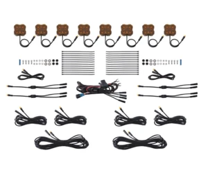 Diode Dynamics Stage Series Amber Single-Color LED Rock Light (8-Pack) - Picture 1 of 9