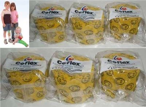 ANDOVER CO-FLEX 2"x5Yds 6-PACK Neon Yellow Smiley Face Flexible Elastic Bandages - Picture 1 of 3