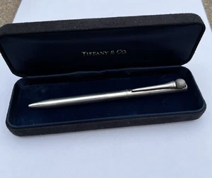 Vintage Tiffany & Co. Sterling Silver Golfball & Tee Ball Point Pen 925 - Picture 1 of 7