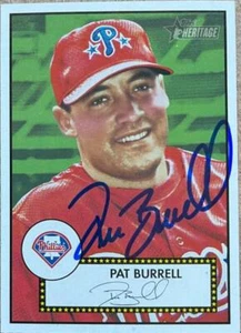 Pat Burrell Autographed 2001 Topps Heritage #364 SP - Picture 1 of 1