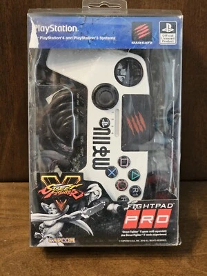Mad Catz Street Fighter V FightPad PRO Playstation PS4 / PS3 White - NEW - Image 1 of 4