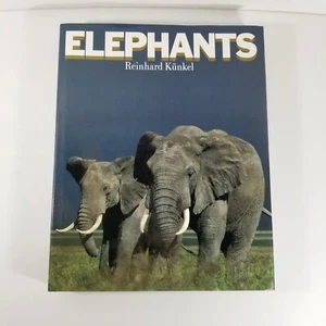 Elephants by Kunkel, Reinhard Hardback Oversized Coffee Table Book 1989 - Picture 1 of 11