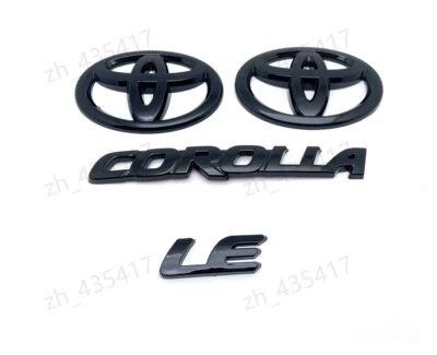 NEW Gloss Black OVERLAY EMBLEM Fit 2020-2025 TOYOTA COROLLA LE PT948-02201-02 - Image 1 of 4