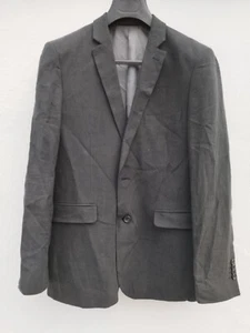 Simon Carter London Black 100% Linen Blazer 40R Market Jacket Coat Light Summer  - Picture 1 of 5