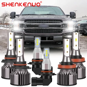 Faro LED haz alto/bajo + bombilla antiniebla 6000 k LXQC para Ford F-150 2015-2020 - Imagen 1 de 19