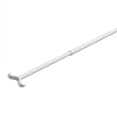 Elegant 70 to 135CM Adjustable Curtain Rod for Sliding Blinds with White Finish - Image 1 of 4