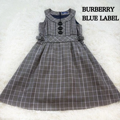 Burberry Blue Label Sleeveless Nova Check Flare Dress 38 Used - Image 1 of 4