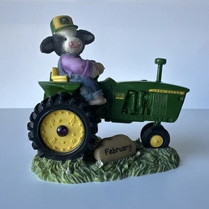 Mary's Moo Moos Traktor John Deere 2000 Februar Enesco Auspuffstapel fehlt - Bild 1 von 4