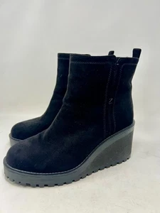 NWOT Torrid Women's 12WW Platform Wedge Booties Black Matte - Picture 1 of 10