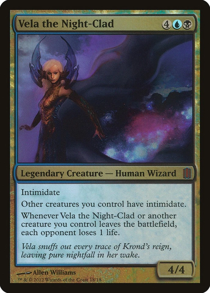 Vela the Night-Clad FOIL Commander's Arsenal HEAVILY PLD CARD ABUGames - Image 1 of 1