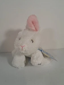 NWT Ganz Webkinz Lil'kinz HS078 Fuzzy White Bunny Rabbit Plush Stuffed Animal... - Picture 1 of 4