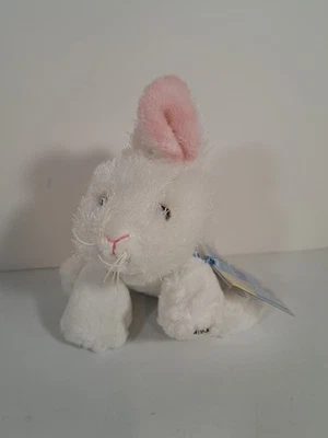 NWT Ganz Webkinz Lil'kinz HS078 Fuzzy White Bunny Rabbit Plush Stuffed Animal... - Image 1 of 4