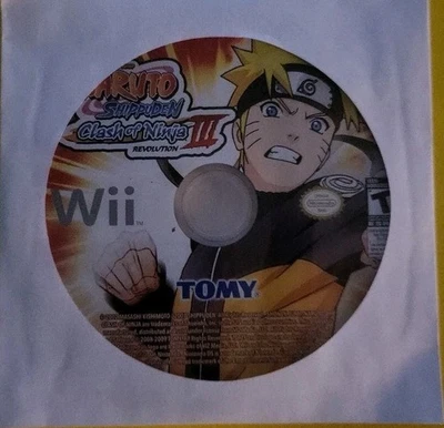 Naruto Shippuden: Clash of Ninja Revolution III (Nintendo Wii) – Disc Only - Image 1 of 2