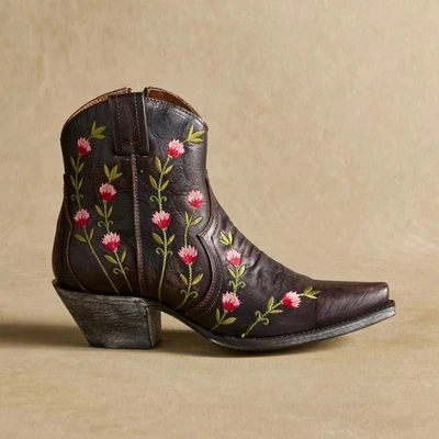 Botas de Vaquero Sundance Dan Post Western Bordadas Florales Nuevas con Etiquetas Talla 8 $250 Foto 1 de 4