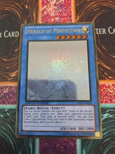 Yugioh Herald of Perfection GLD5-EN030 Gold Ghost Rare Limited Near Mint - Picture 1 of 5