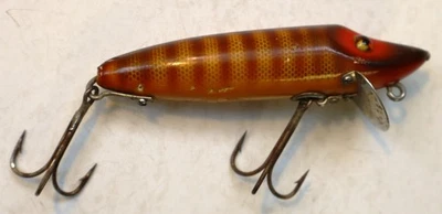 Señuelo vampiro bebé Heddon 3-1/2" vintage temprano - plataforma L - ¡color impresionante! Foto 1 de 4