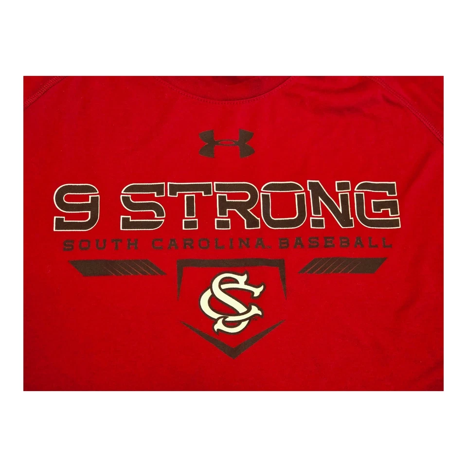 Under Armour South Carolina Gamecocks Baseball Team Issued Shirt 2XL 9 Strong - Image 1 of 3