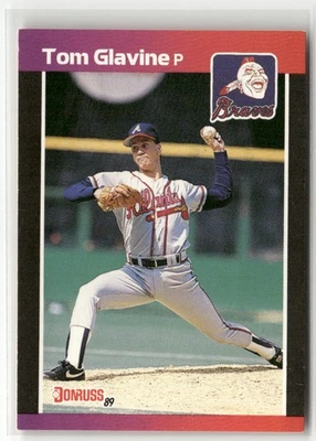 1989 年 DONRUSS #381 汤姆·格莱文 亚特兰大勇敢 — 第 1/2 张图片