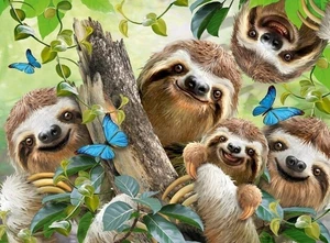 Rompecabezas Ravensburger Sloth Selfie | Rompecabezas único de 500 piezas para niños... - Imagen 1 de 6
