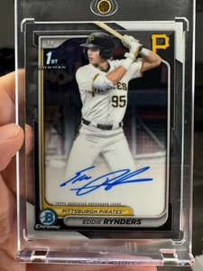 2024 Bowman Chrome Auto Eddie Rynders - Picture 1 of 2