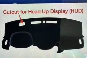Blue Velour Dash Cover Compatible w/ GMC Terrain 2018-2024 w/ Collision Warning - Picture 1 of 6