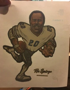 Vintage & Original 1981 Ron Springs Football T-Shirt Transfer - Bild 1 von 1