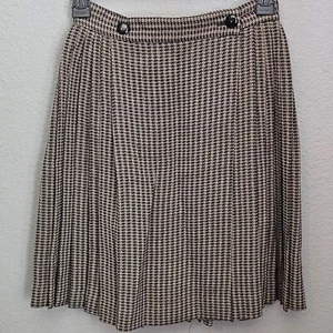 Gruppo Americano Houndstooth pleated mini skirt size 2 - Picture 1 of 9