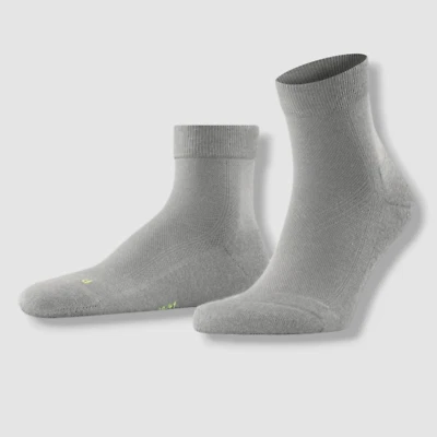 $21 Falke Hombres Gris Logo Antideslizante Logo Cool Kick Corte Bajo Calcetines Talla 10-11.5 Foto 1 de 2