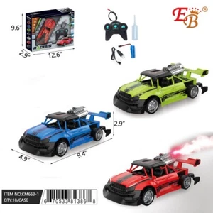 1:20 RC Racing Car Remote Control Car Truck with Light Smoke RC Car Toy Car Red - Picture 1 of 2