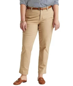 Ralph Lauren Women's, Plus Size Stretch Ponte Pants, Tan, 22W - Picture 1 of 2