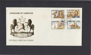Lesotho 1987 Isaac Newton A G Bell Telephone Yeager flight Goddard rocket FDC - Picture 1 of 1