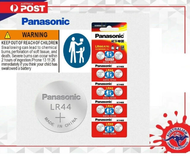 Panasonic LR-44/2B5C Batteries - Pack of 10