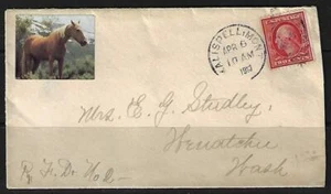 US 1910 KALISPELL MONTANA TYING TWO CENTS WASHINGTON COIL DATED APRIL 8 1910 - Picture 1 of 2