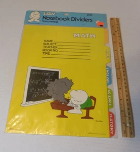 Vintage Ziggy American Greetings Schule Notizbuch Mappe Teiler versiegelt - Bild 1 von 7