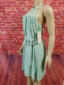 DOE & RAE Mint Dress, lace front top, Sleeveless & Backless size Small. NEW! - Picture 1 of 7