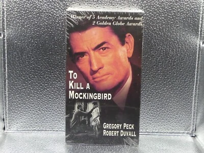 To Kill A Mockingbird Gregory Peck Robert Duvall B&W VHS New Factory Sealed - Image 1 of 4