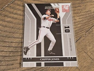 2004 Donruss Elite #77 Chipper Jones Extra Edition Atlanta Braves Nmmt - Image 1 of 3