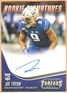 2021 PANINI CHRONICLES DRAFT PICKS THREADS ROOKIE SIGNATURES JOE TRYON RC - Picture 1 of 2