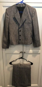 Vintage Wolljacke Blazer & Rock Set passt Größe 6 schwarz 3 Knöpfe Qualität Vintage - Bild 1 von 4