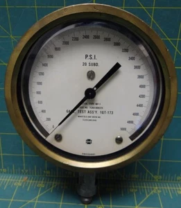 4 1/2" USG Test Gauge Type MP-1   5000 PSI 1GT-173 - Picture 1 of 8