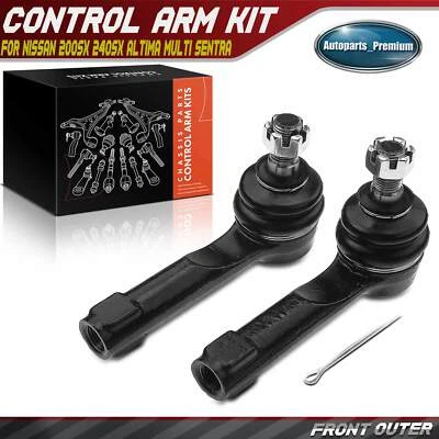 2x Front Outer Tie Rod End for Nissan Altima 1996-2001 Sentra 200SX 240SX Multi - Image 1 of 4