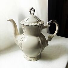 Teekanne Bavaria Elfenbeinweiß Groß 1930er Jahre Made in Germany Rarität