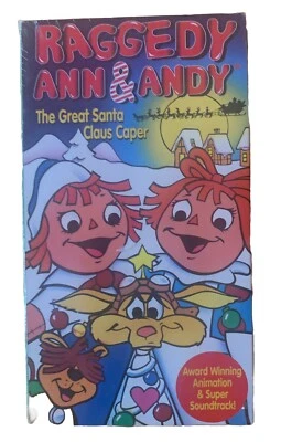 NEW 1993 Raggedy Ann & Andy The Great Santa Claus Caper + MUSICAL MEMORIES VHS - Image 1 of 4
