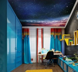 3D Starry Sky NA8193 Ceiling WallPaper Murals Wall Print Decal Deco AJ WALL Fay - Picture 1 of 5