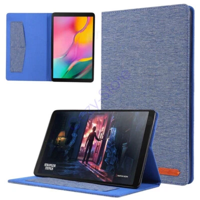 NEW For Samsung Galaxy Tab S7/A7/S9/S8 TPU PU Leather Flip Case Protective Cover - Image 1 of 4