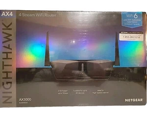NETGEAR Nighthawk RAX38 Ax4 4-Stream Wi-fi Router - Black New Sealed - Picture 1 of 11
